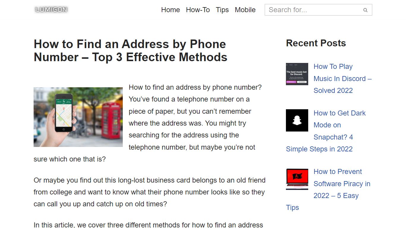 How to Find an Address by Phone Number - Lumigon.com